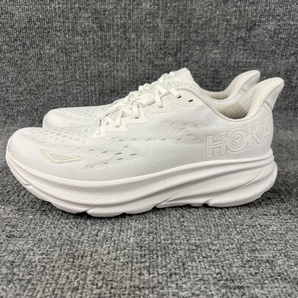 Hoka One One Shoes Womens Size 11 White Clifton 9 Wide Running Sneakers - Picture 3 of 9